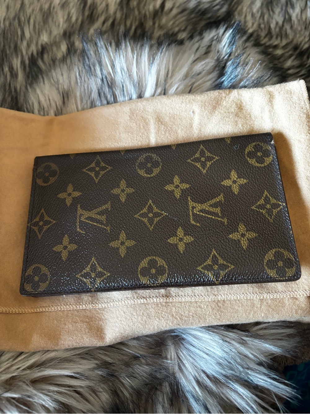 Louis Vuitton Monogram leather Long Wallet.Authentic!!
